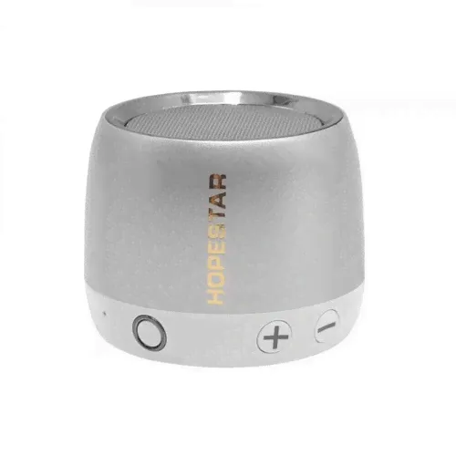 Колонка Hopestar H17 (Bluetooth/3W/USB/microSD/AUX/FM) серебристая-0