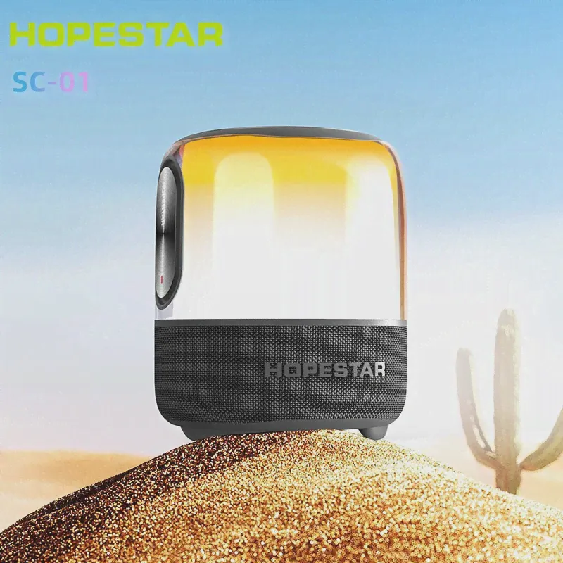 МОЩНАЯ ! Портативная беспроводная колонка Hopestar SC-01 60W с микрофоном, 3D подсветкой, 12000mAh-2