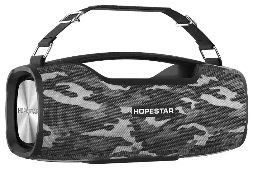Hopestar Портативная колонка Hopestar A6 Pro Серый Камуфляж с радиомикрофоном портативные колонки-2