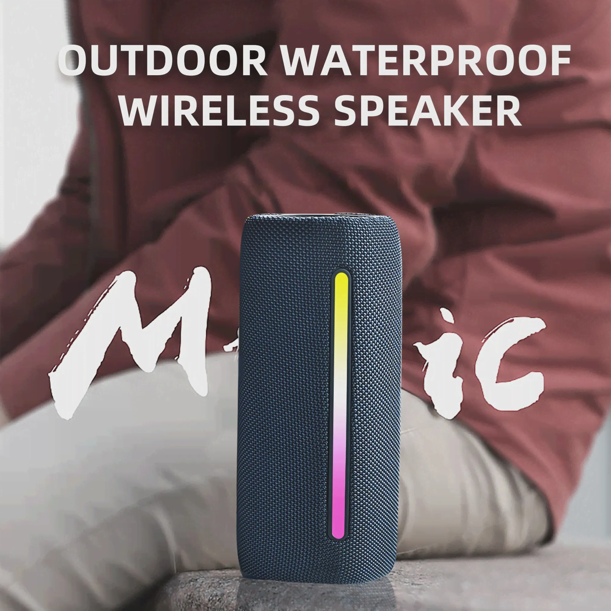 Портативная беспроводная колонка Hopestar P33 портативная колонка (Bluetooth, TWS, MP3, AUX, Mic)