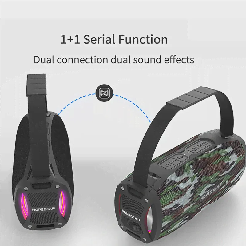 Портативная беспроводная колонка Hopestar H24 Pro портативная колонка (Bluetooth, TWS, MP3, AUX, Mic)-2