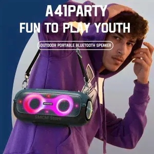 Портативная беспроводная колонка Hopestar A41 party портативная колонка (Bluetooth, TWS, MP3, AUX, Mic)-3