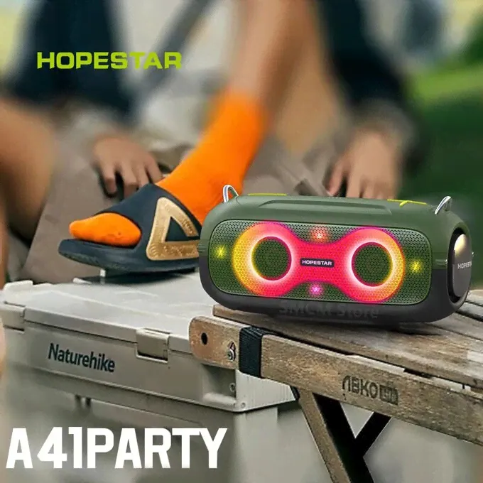 Портативная беспроводная колонка Hopestar A41 party портативная колонка (Bluetooth, TWS, MP3, AUX, Mic)-0
