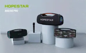 МОЩНАЯ ! Портативная беспроводная колонка Hopestar A60 100W, 15000 mAh с микрофоном-1