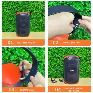 МОЩНАЯ ! Портативная беспроводная колонка Hopestar Party 300 80W, 12500mAh, Микрофон-3