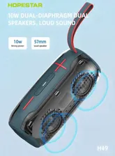 Портативная беспроводная колонка Hopestar H49 портативная колонка (Bluetooth, TWS, MP3, AUX, Mic)