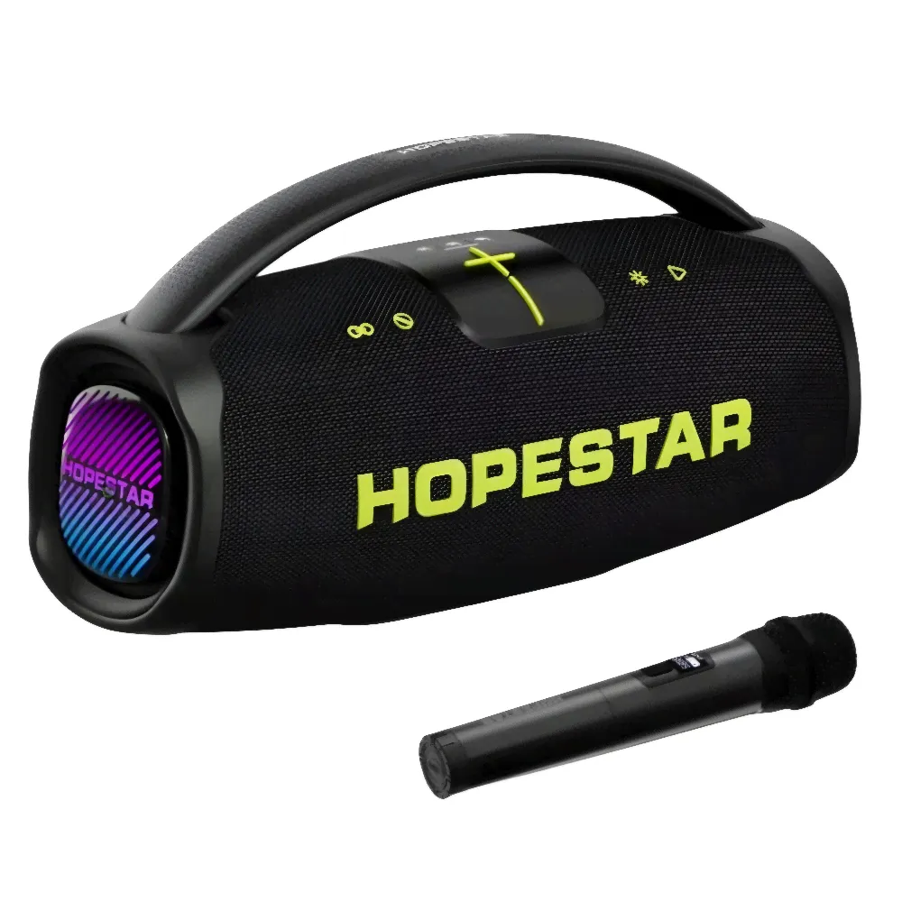 Колонка беспроводная HOPESTAR A65 300W, (USB,FM,TF card, микрофон) цвет черный-0