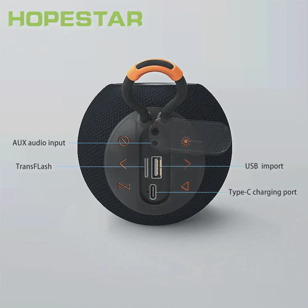 🛍 Bluetooth-Колонка HOPESTAR H52 компактная портативная с сабвуфером и поддержкой TF-карт-2