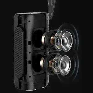 Портативная беспроводная колонка Hopestar H55 Dazzilin Boom IPX7 портативная колонка (Bluetooth, TWS, MP3, AUX, Mic)-3
