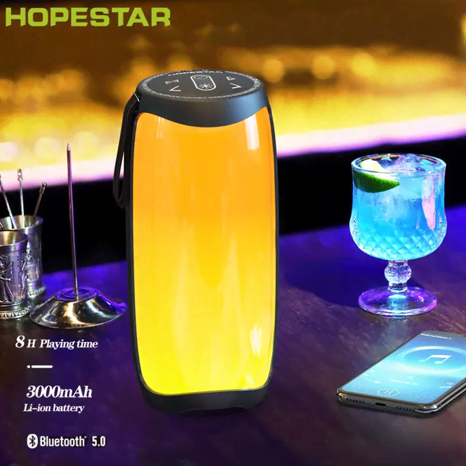 Портативная беспроводная колонка Hopestar P50 PULSE портативная колонка (Bluetooth, TWS, MP3, AUX, Mic)-2