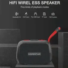 Беспроводная портативная Bluetooth-Колонка HOPESTAR T10, Водонепроницаемая мини-колонка с сабвуфером, FM-радио, музыкальным проигрывателем, TFAUXUSB (art.: 3920b84046fea)