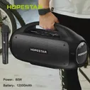 Hopestar A50 Portable High-Power 80W Bluetooth-динамик с микрофонами автомобиля сабвуфер на открытом воздухе портативный KTV
