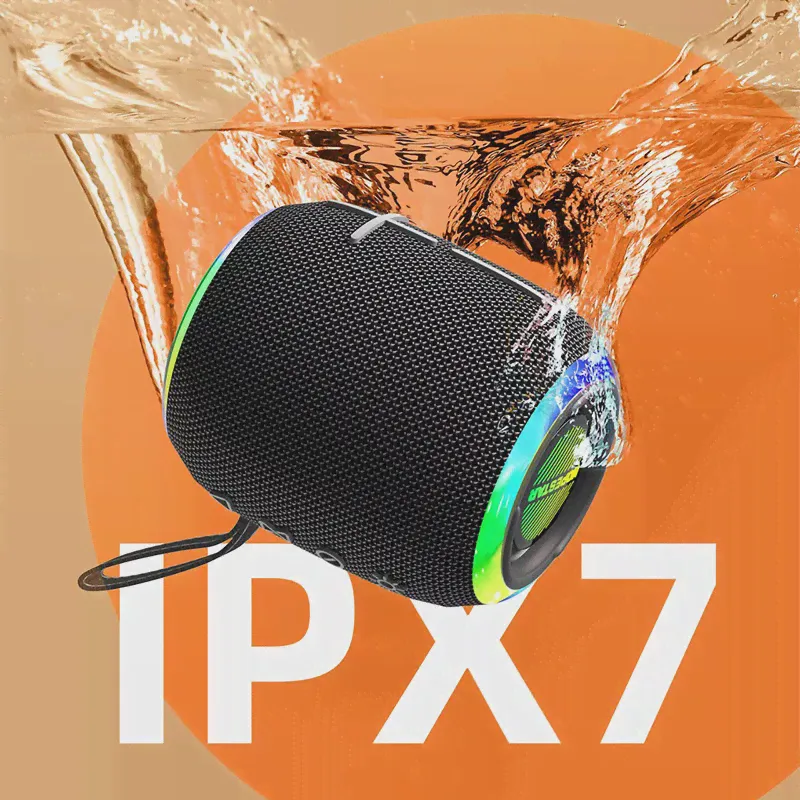 HOPESTAR P35mini caixa de som Bluetooth Динамик Открытый Портативный Аудио Беспроводной Домашний Кинотеатр Сабвуфер RGB Light IPX7 Водонепроницаемый-0