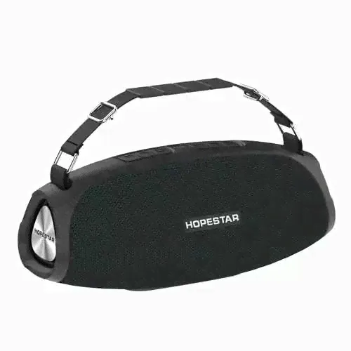 Портативная беспроводная Bluetooth колонка HOPESTAR H43 / 10 Вт / блютуз колонка / черная-0