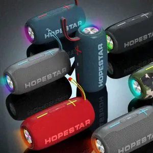 Портативная беспроводная колонка Hopestar H49 портативная колонка (Bluetooth, TWS, MP3, AUX, Mic)-3