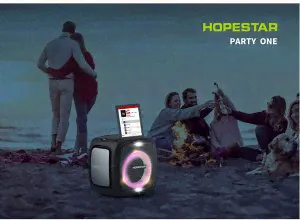 МОЩНАЯ ! Портативная колонка Hopestar Party One 80W с двумя микрофонами