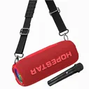 Колонка Bluetooth Mp3 Hopestar P32 Max, беспроводной микрофон, красная красный