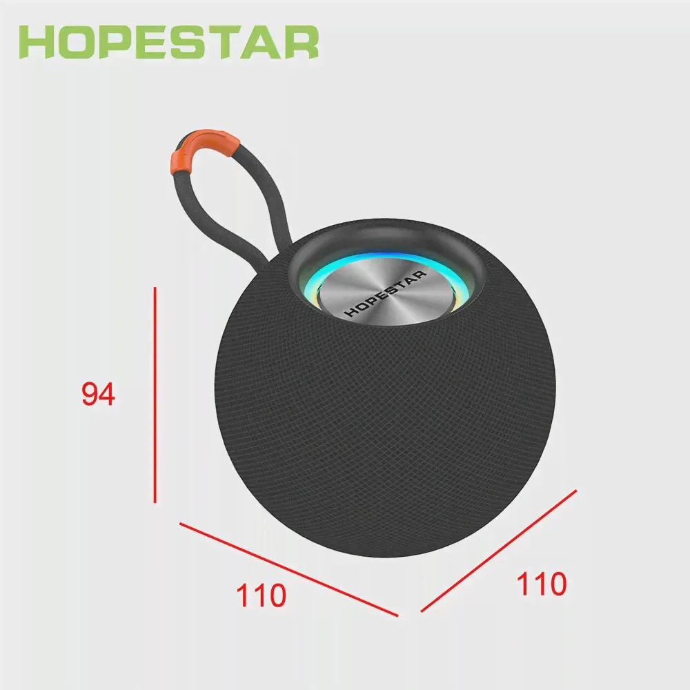 🛍 Bluetooth-Колонка HOPESTAR H52 компактная портативная с сабвуфером и поддержкой TF-карт-0