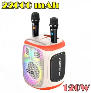 NEW ! МОЩНАЯ ! Портативная колонка Hopestar Party 130 120W с двумя микрофонами 22000mAh