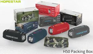 Портативная беспроводная колонка Hopestar H50 Bass Boost портативная колонка (Bluetooth, TWS, MP3, AUX, Mic)-2