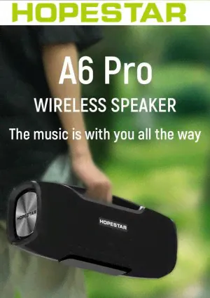 МОЩНАЯ ! Портативная беспроводная колонка Hopestar A6 Pro 45W 6000 mAh-0