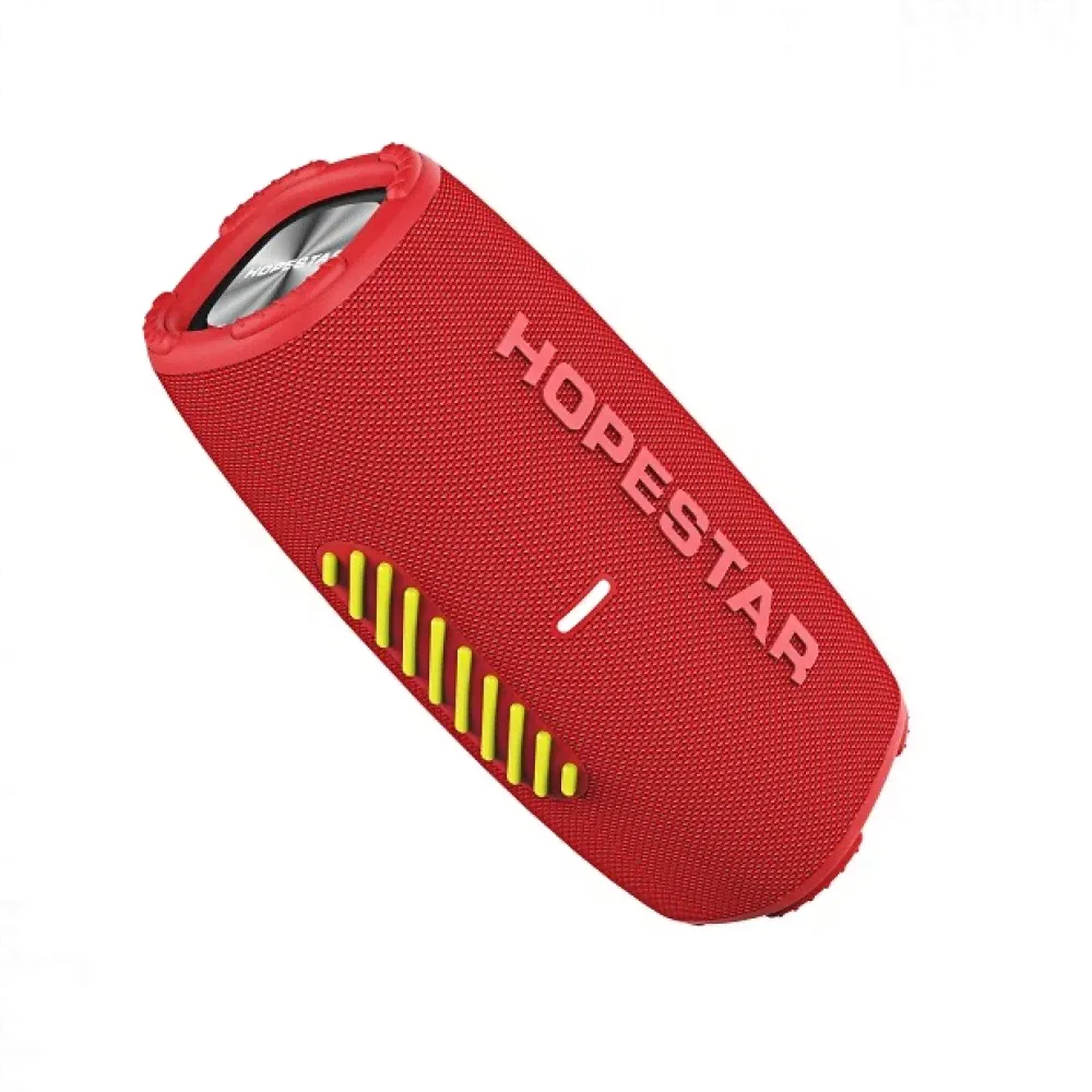 Колонка портативная Hopestar, H50, Bluetooth, цвет: красный-0