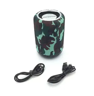 Колонка Hopestar H34 (Bluetooth/MicroSD/USB/FM/AUX/Microphone) влагозащищенная хаки-0