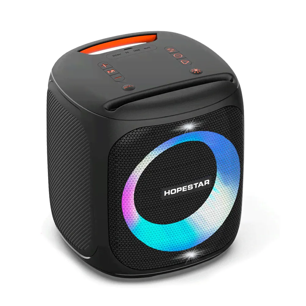 Колонка портативная Hopestar, PARTY 100, Bluetooth, цвет: чёрный, мятая упаковка