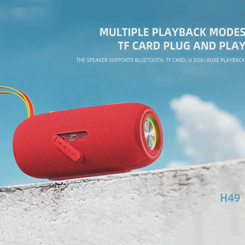 Переносной беспроводной Bluetooth-сабвуфер HOPESTAR H49 для улицы, водонепроницаемый стерео сабвуфер, спортивный штекер, радио boombox (art.: 3920c044df78c)-1