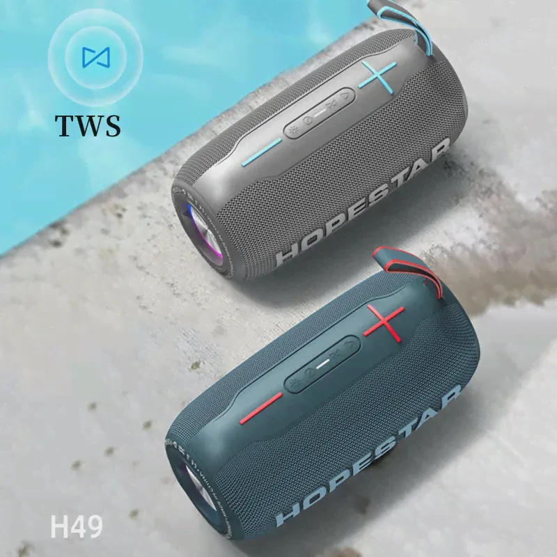 Переносной беспроводной Bluetooth-сабвуфер HOPESTAR H49 для улицы, водонепроницаемый стерео сабвуфер, спортивный штекер, радио boombox (art.: 3920c044df78c)