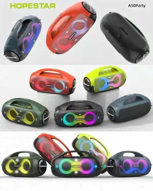 Портативная беспроводная колонка Hopestar A50 Party 80W 8800 mAh портативная колонка мощная с микрофоном-3