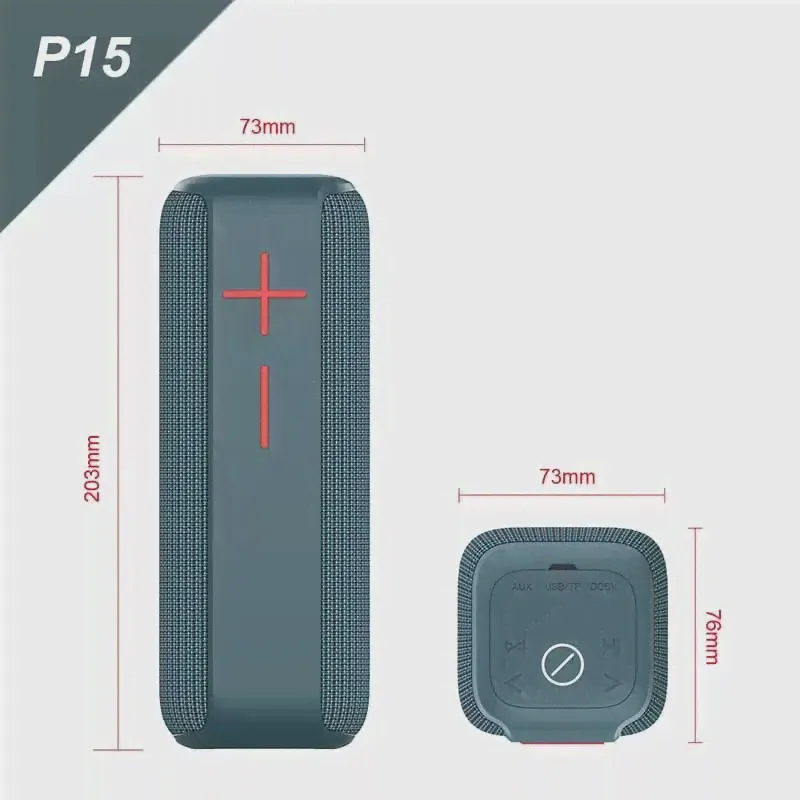 Портативная Bluetooth-Колонка Hopestar P15, сабвуфер, Беспроводная Bluetooth-колонка, музыкальный центр с TF AUX USB FM (art.: 3920c114d5776)