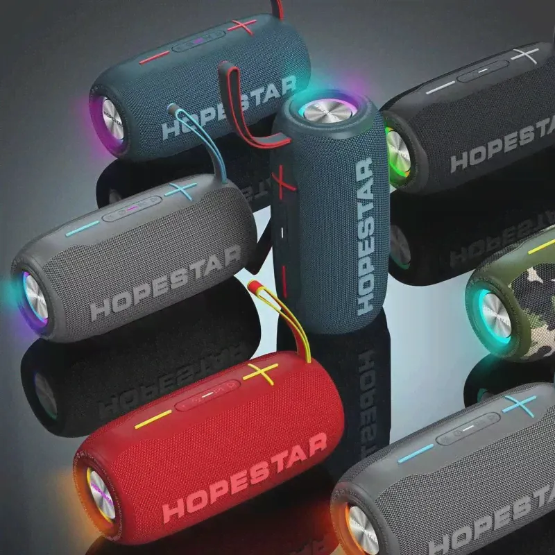 Портативная беспроводная колонка Hopestar H49 портативная колонка (Bluetooth, TWS, MP3, AUX, Mic)-2