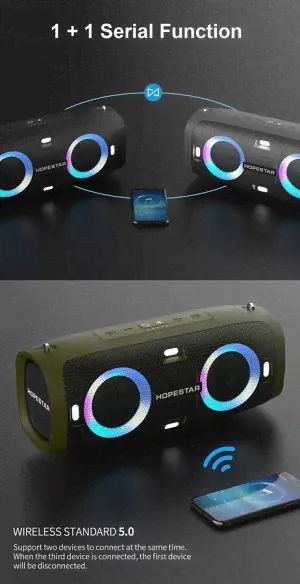 Портативная беспроводная колонка Hopestar A6 party портативная колонка 30W 6000 mAh-2