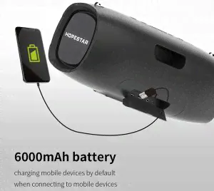 Портативная беспроводная колонка Hopestar A6 party портативная колонка 30W 6000 mAh