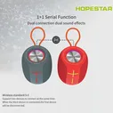 🛍 Беспроводная портативная Bluetooth Колонка HOPESTAR-P22, водонепроницаемая IPX6 колонка с басами, музыкальный плеер, сабвуфер, Бумбокс с микрофоном, USB, AUX, TF