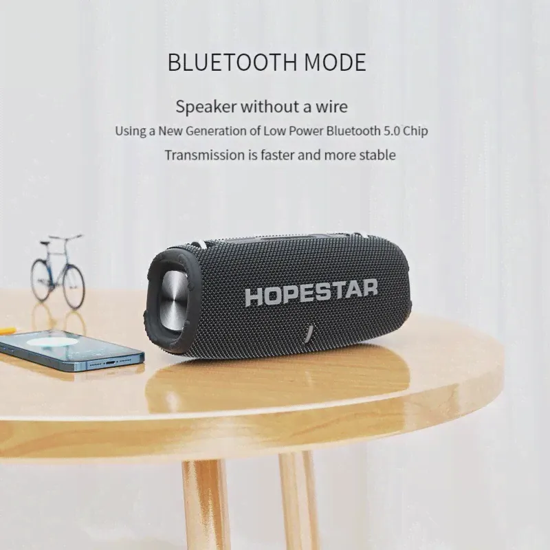 Мощные портативные Bluetooth-колонки HOPESTAR H50, мощная колонка, беспроводной сабвуфер, бас, mp3-плеер, звуковая система, радио, FM (art.: 3920bebac34d9)-1