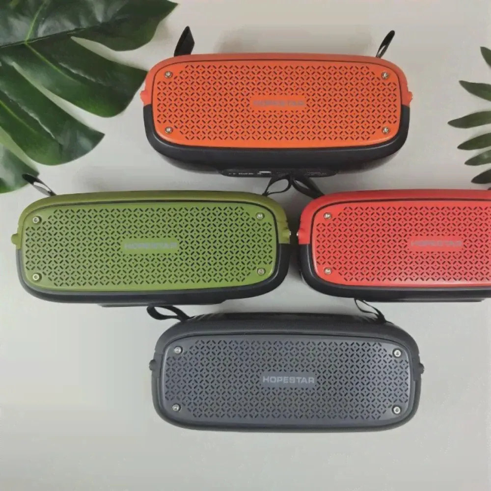Колонка Hopestar A21, беспроводной портативный Bluetooth динамик c FM радио микрофоном функцией сопряжения в стереопару IPX6 (art.: 3920be1fd9b36)
