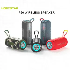 Портативная беспроводная колонка Hopestar P26 портативная колонка (Bluetooth, TWS, MP3, AUX, Mic)-3