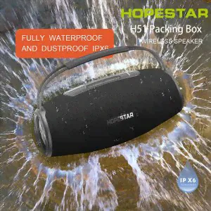 Портативная беспроводная колонка Hopestar H51 Bass Boost портативная колонка (Bluetooth, TWS, MP3, AUX, Mic)-2