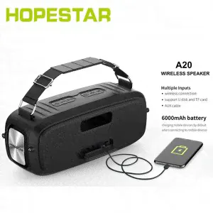 Портативная беспроводная колонка Hopestar A20 Pro портативная колонка мощная 55W + Микрофон-1