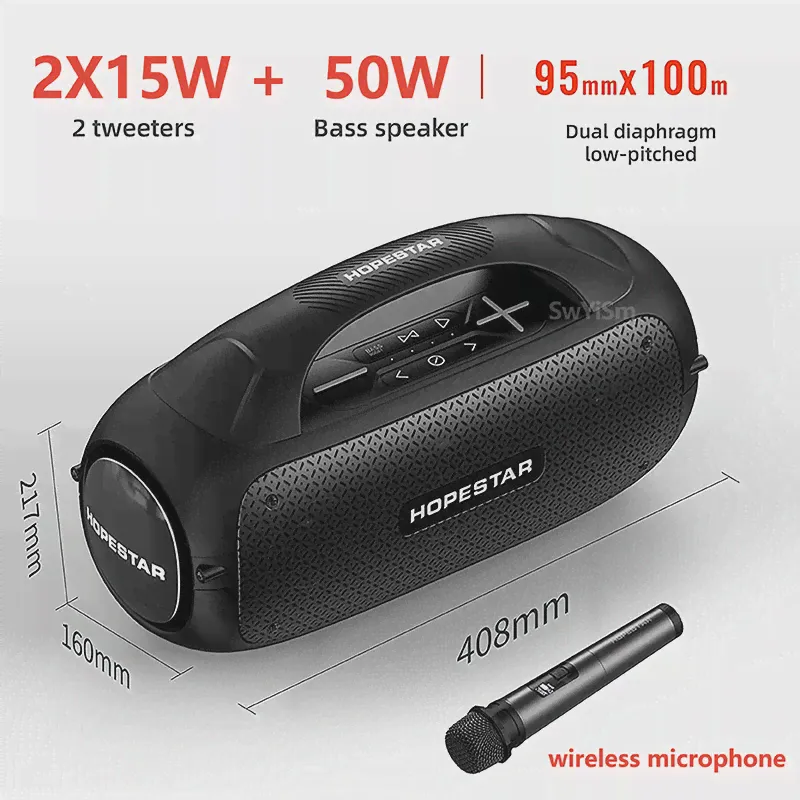 Водонепроницаемая Bluetooth-Колонка Hopestar A50, 80 Вт, с микрофоном (art.: 3920bfee4ae8b)-1