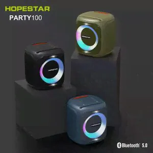 МОЩНАЯ ! Портативная беспроводная колонка Hopestar Party 100 50W с микрофоном-3