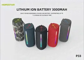 Портативная беспроводная колонка Hopestar P33 портативная колонка (Bluetooth, TWS, MP3, AUX, Mic)