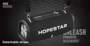Портативная беспроводная колонка Hopestar H50 Bass Boost портативная колонка (Bluetooth, TWS, MP3, AUX, Mic)-0