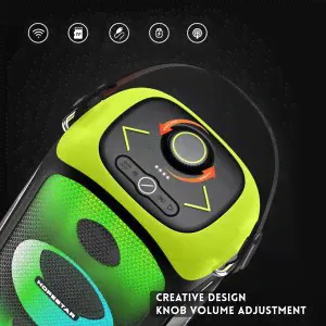 МОЩНАЯ ! Портативная беспроводная колонка Hopestar Party 300 80W, 12500mAh, Микрофон-4