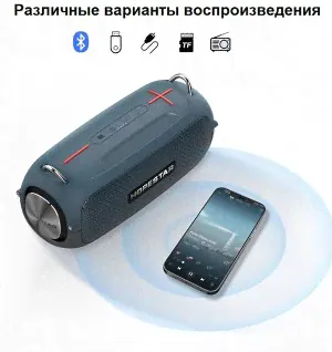 Портативная беспроводная колонка Hopestar A41 портативная колонка (Bluetooth, TWS, MP3, AUX, Mic)-4