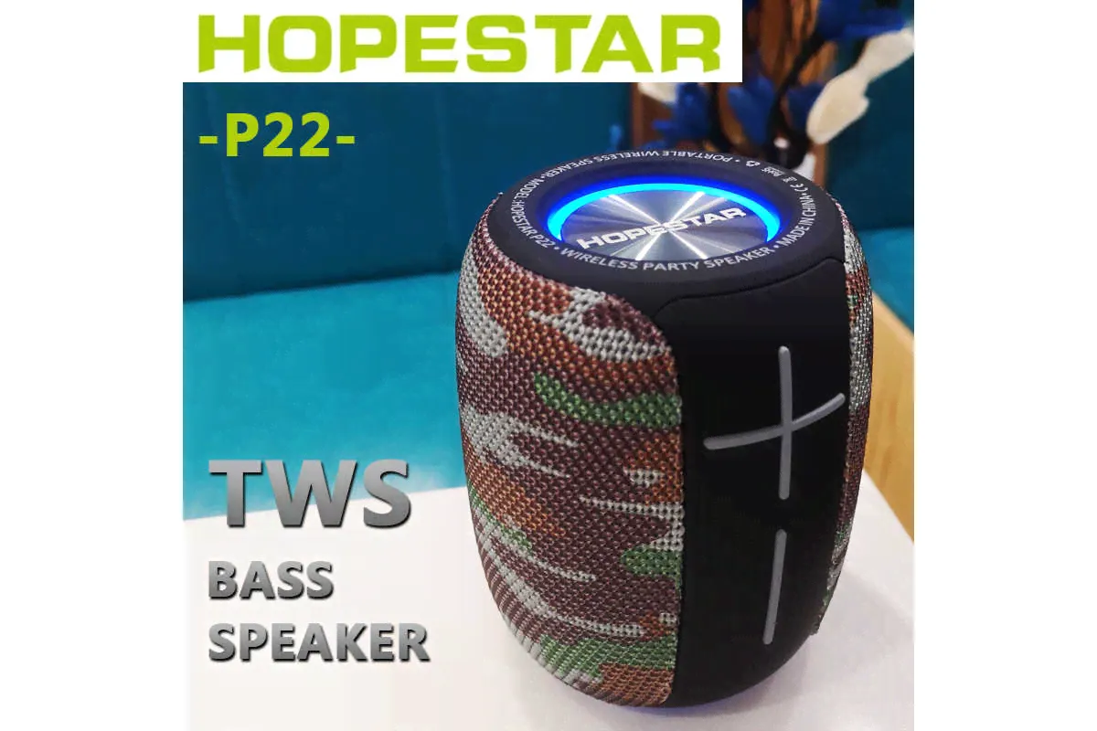 Активная акустическая система Портативная колонка Hopestar P22; 2x5W; Bluetooth;