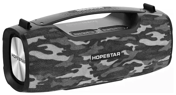 Hopestar Портативная колонка Hopestar A6 Pro Серый Камуфляж с радиомикрофоном портативные колонки