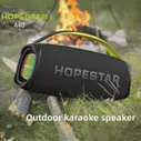 Колонка беспроводная "Hopestar" A40 с микрофоном / Bluetooth-колонка мощностью 70 Вт. / Цвет: чёрный